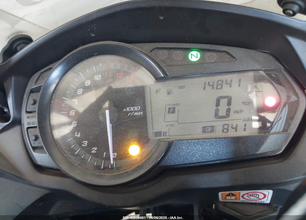 2015 KAWASAKI ZX1000 M VIN: JKAZXCM1XFA005405