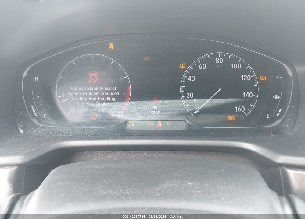 2020 HONDA ACCORD VIN: 1HGCV1F1XLA128301