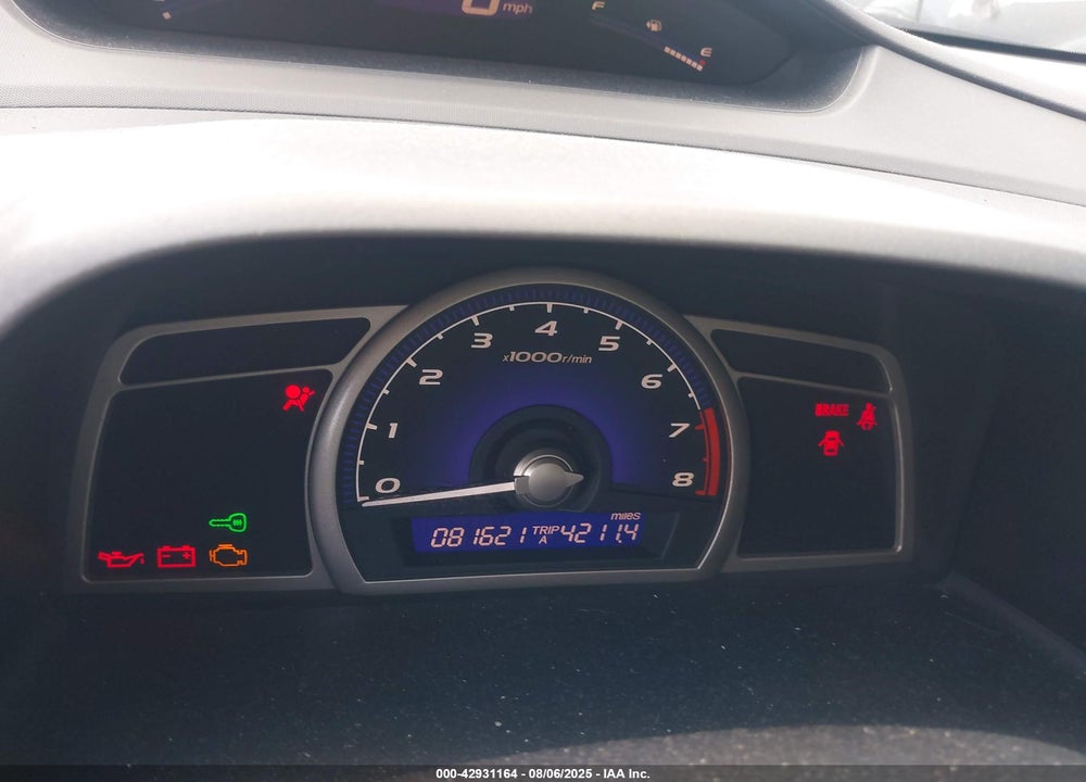 2008 HONDA CIVIC EX VIN: 1HGFA15898L080535