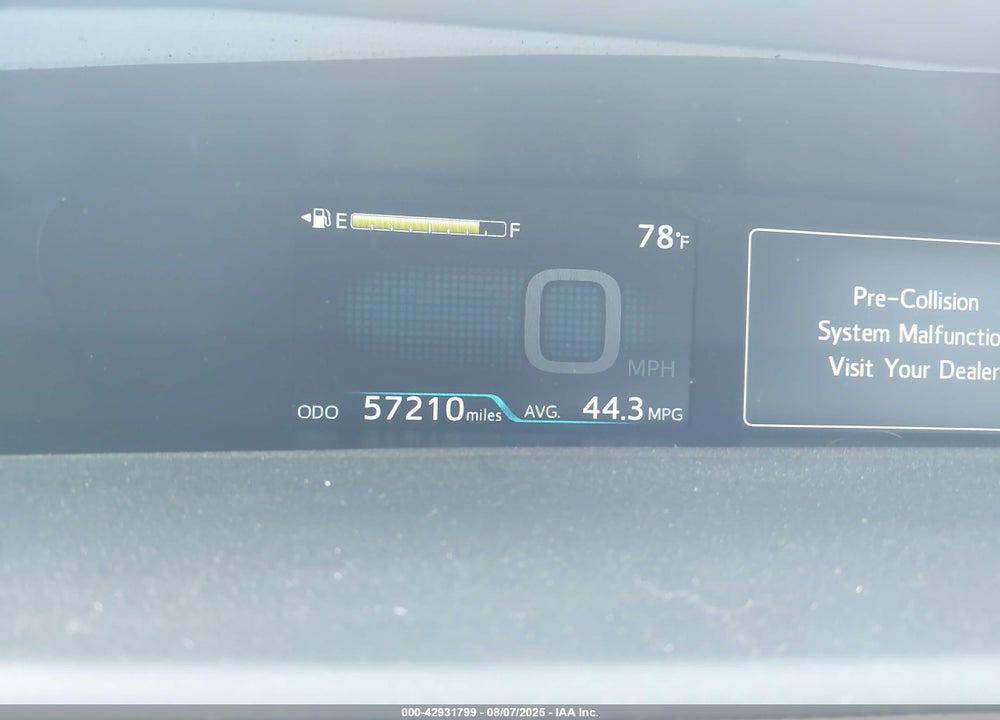 2017 TOYOTA PRIUS VIN: JTDKARFU0H3544433