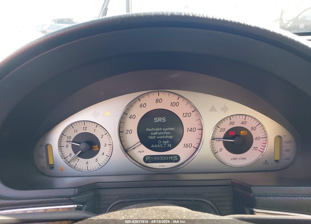 2007 MERCEDES-BENZ E 350 VIN: WDBUF56X37B063124