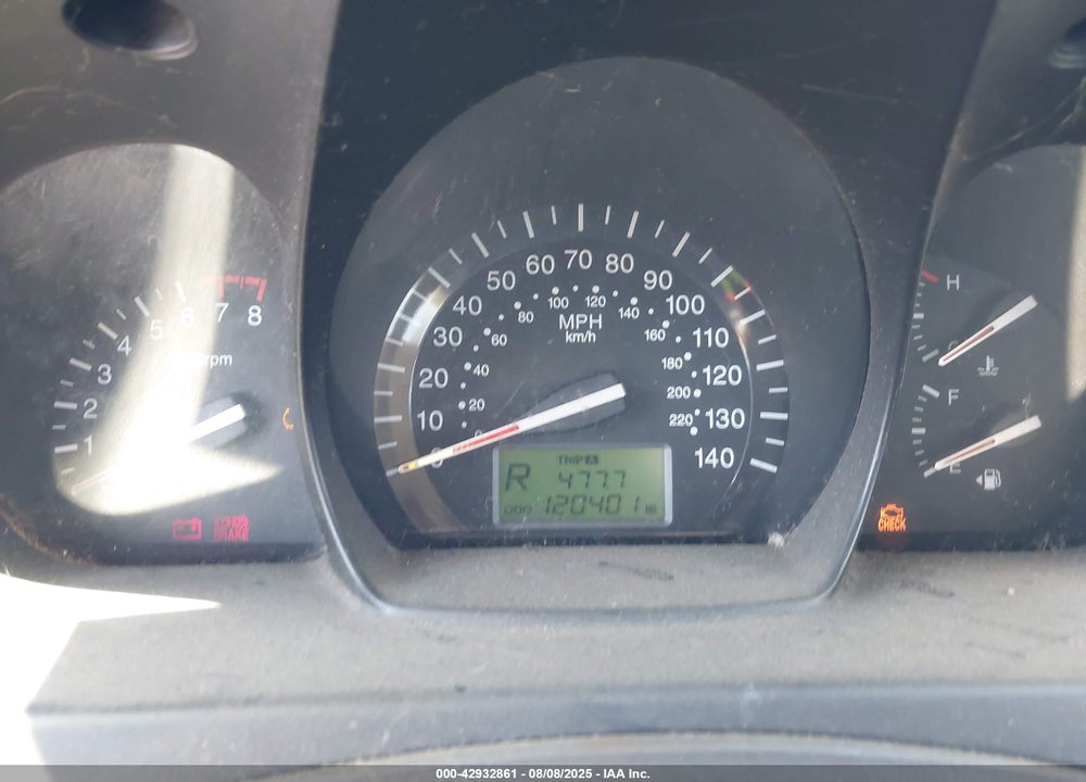 2008 KIA SPECTRA EX VIN: KNAFE121885492800