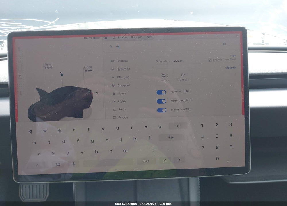 2025 TESLA MODEL 3 VIN: 5YJ3E1EA7SF967182