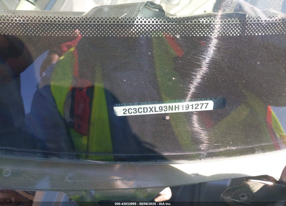 2022 DODGE CHARGER VIN: 2C3CDXL93NH191277