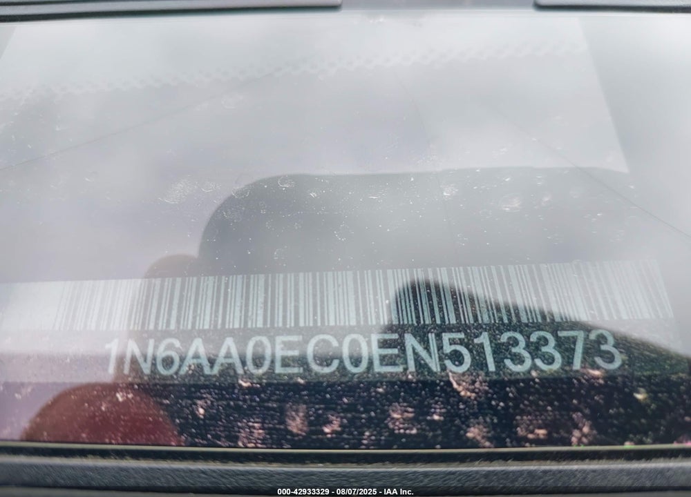 2014 NISSAN TITAN SV VIN: 1N6AA0EC0EN513373