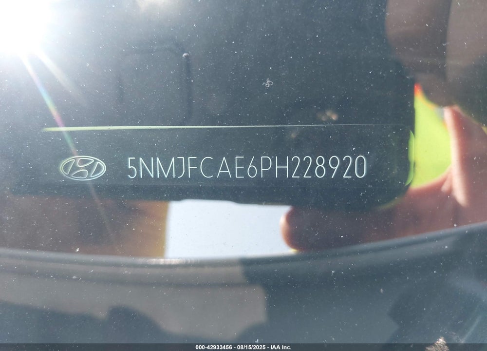 2023 HYUNDAI TUCSON VIN: 5NMJFCAE6PH228920