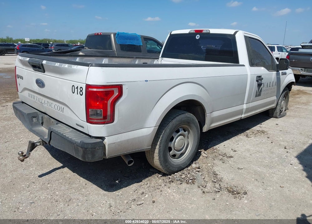 2016 FORD F-150 XL VIN: 1FTMF1C86GKD25001