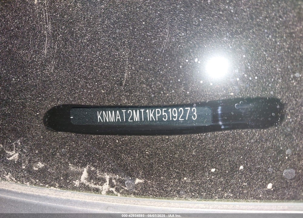 2019 NISSAN ROGUE S VIN: KNMAT2MT1KP519273