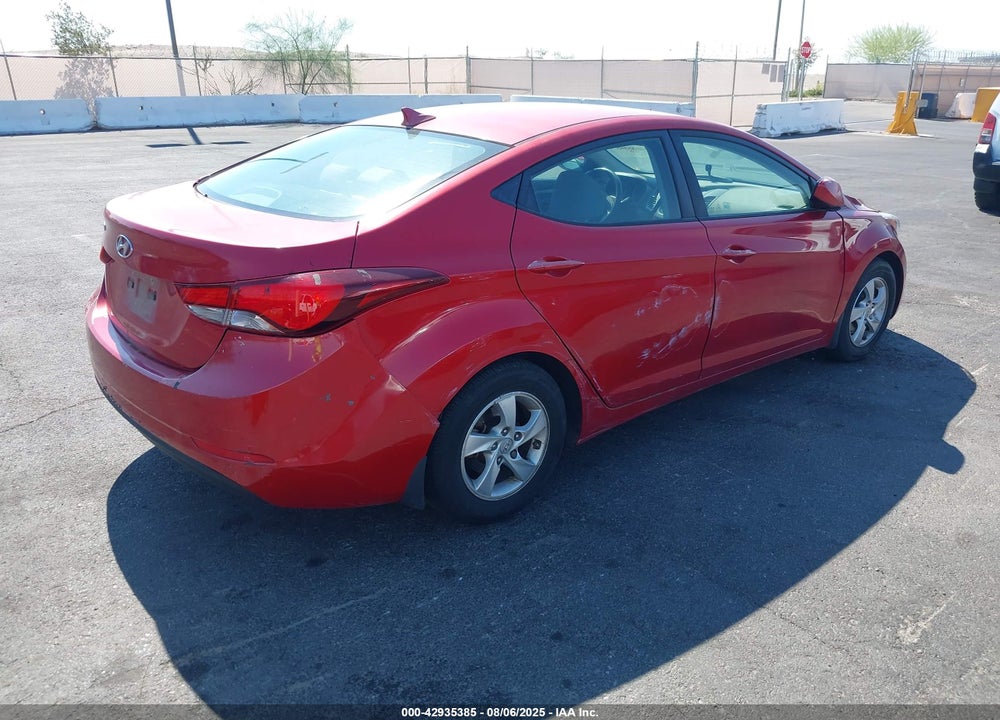 2015 HYUNDAI ELANTRA SE VIN: KMHDH4AE7FU449748