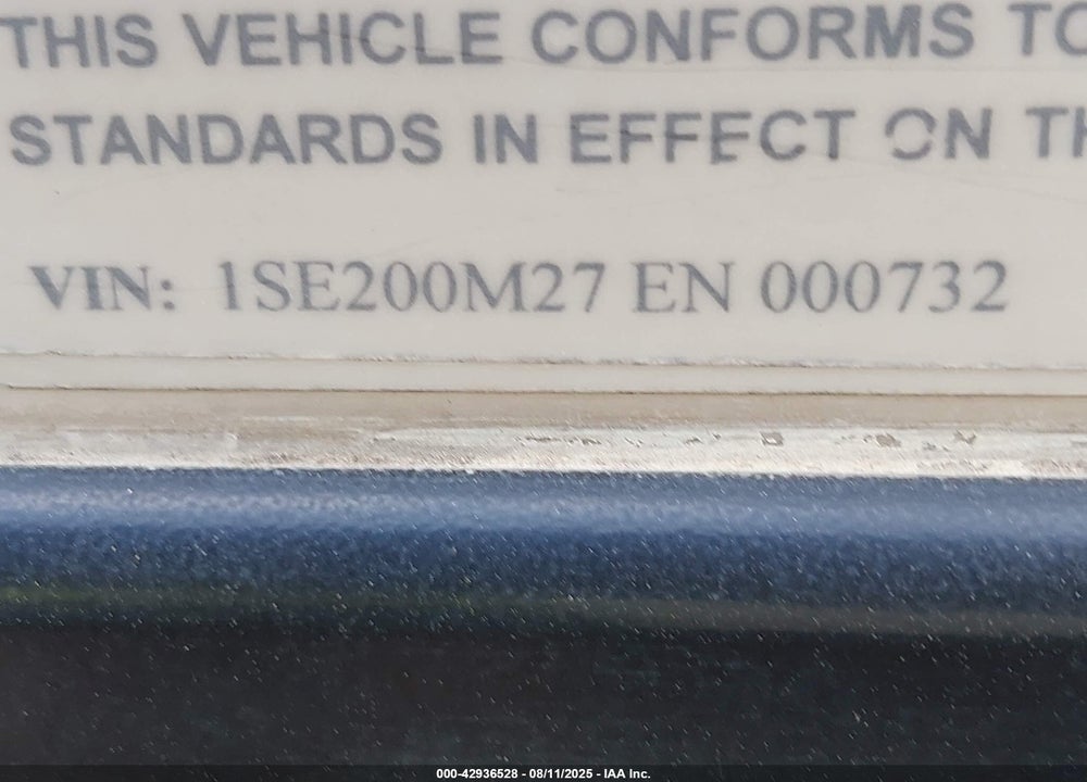 2014 OTHER OTHER VIN: 1SE200M27EN000732
