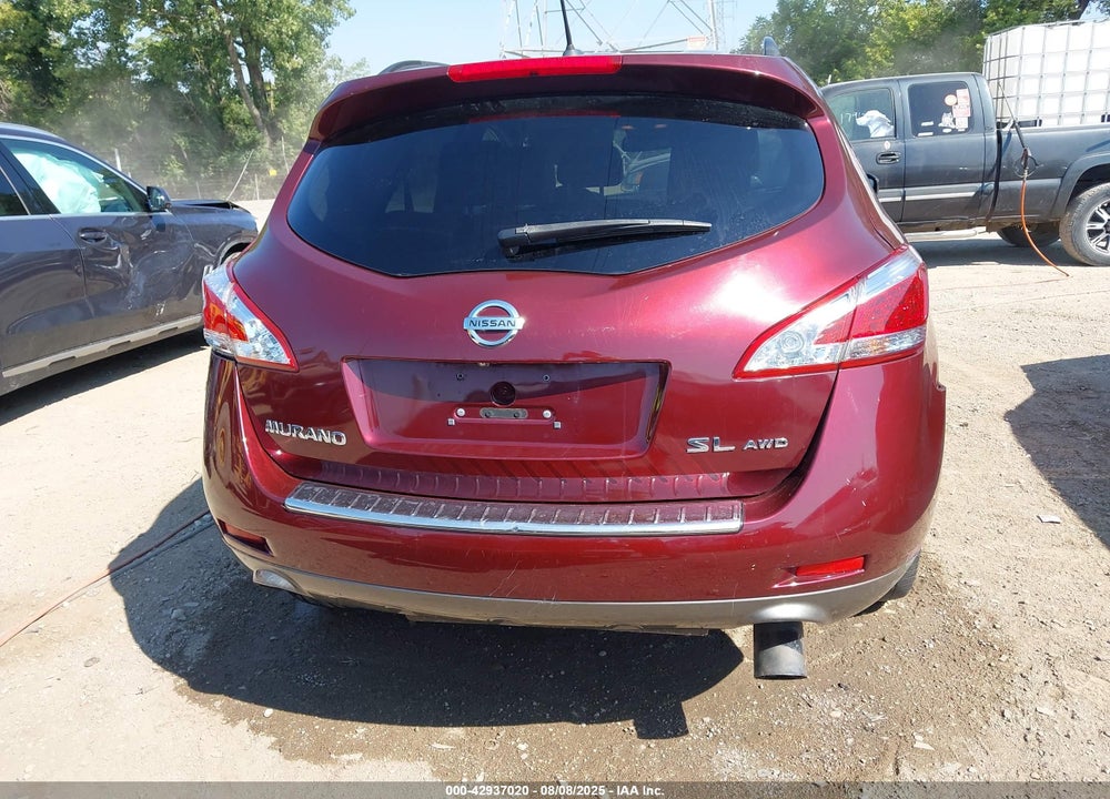 2012 NISSAN MURANO VIN: JN8AZ1MW8CW233578