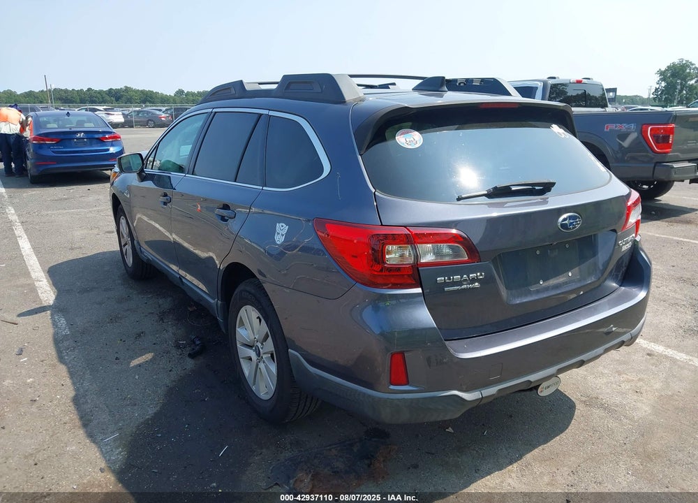 2016 SUBARU OUTBACK 2.5I PREMIUM VIN: 4S4BSACC0G3358721