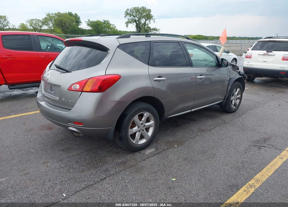 2009 NISSAN MURANO SL VIN: JN8AZ18W09W123417