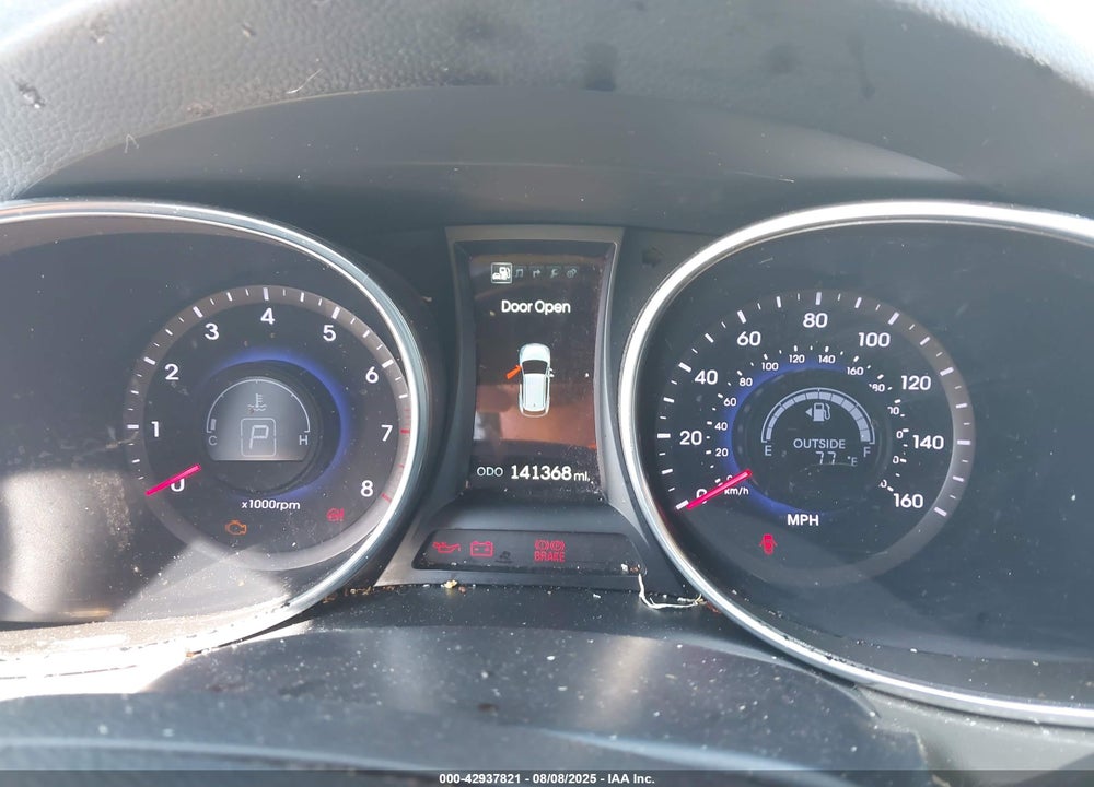 2013 HYUNDAI SANTA FE VIN: 5XYZUDLB3DG084718