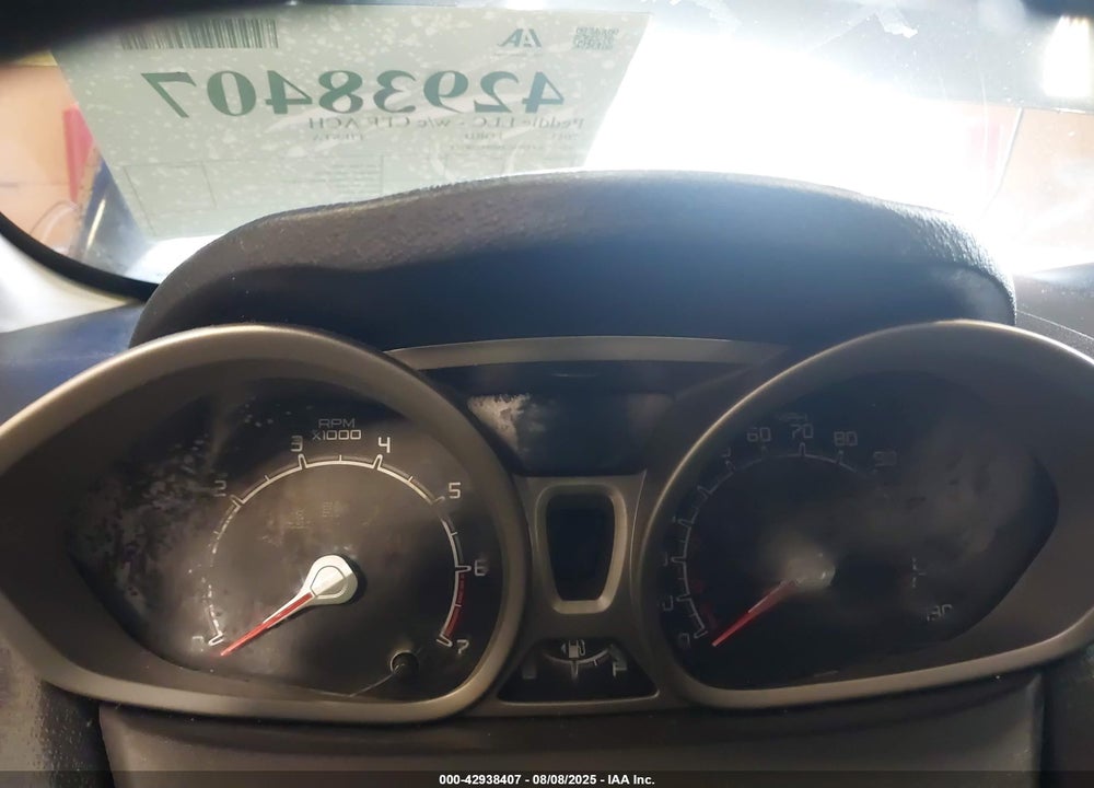 2011 FORD FIESTA VIN: 3FADP4CJ4BM228274