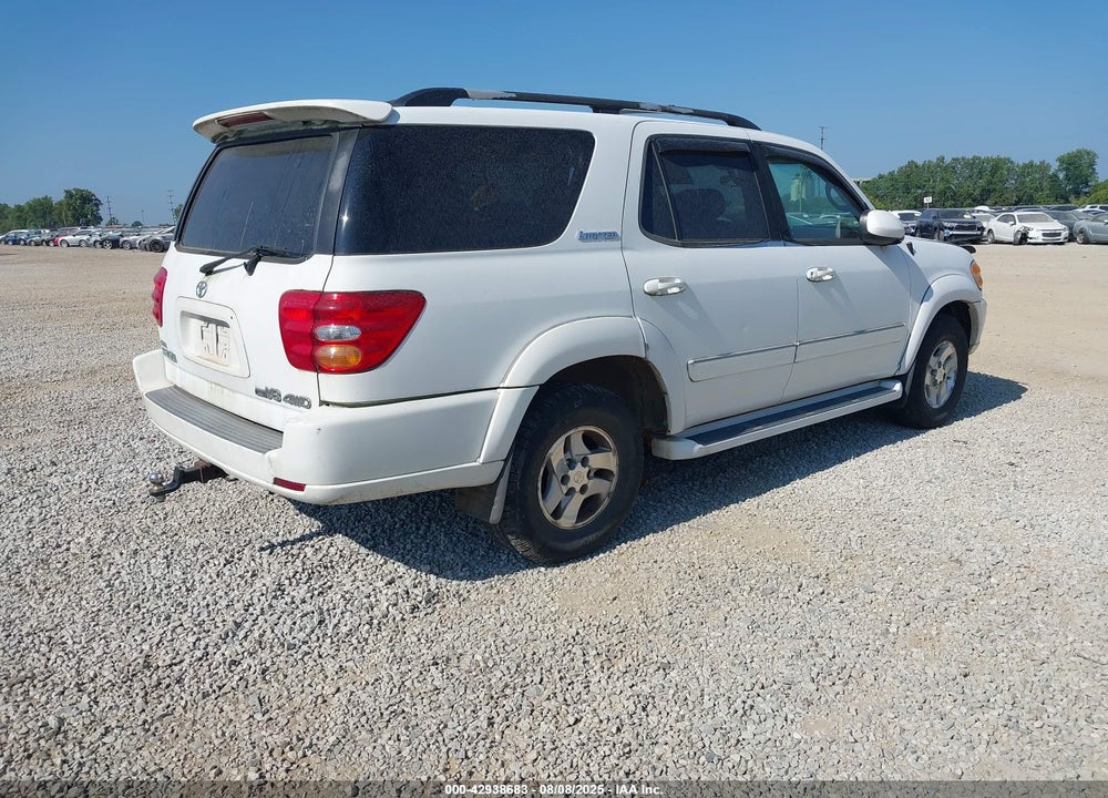 2001 TOYOTA SEQUOIA LIMITED V8 VIN: 5TDBT48A31S044545