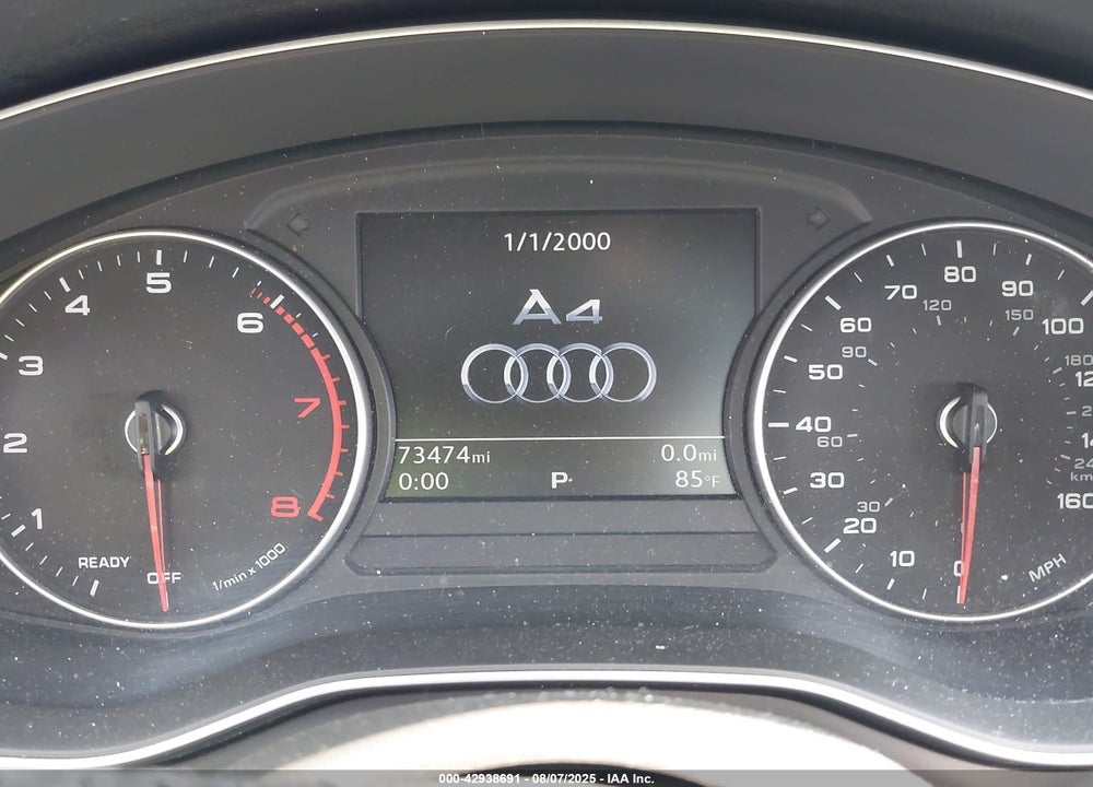 2017 AUDI A4 2.0T PREMIUM VIN: WAUGNAF41HN005350