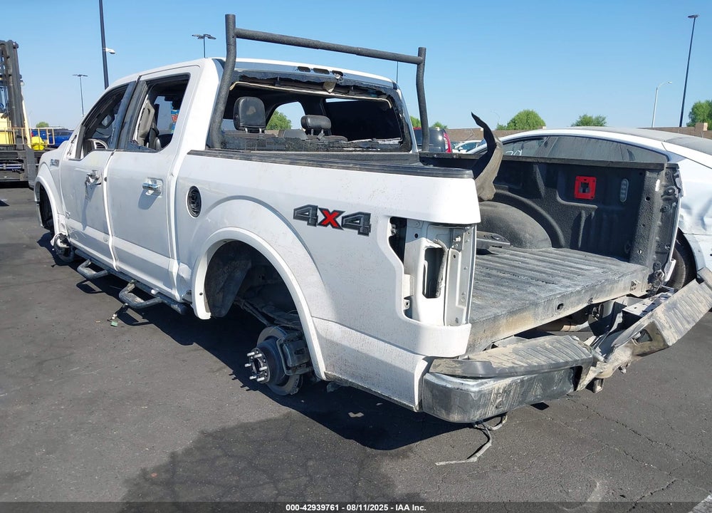 2017 FORD F-150 LARIAT VIN: 1FTEW1EG9HKE09288