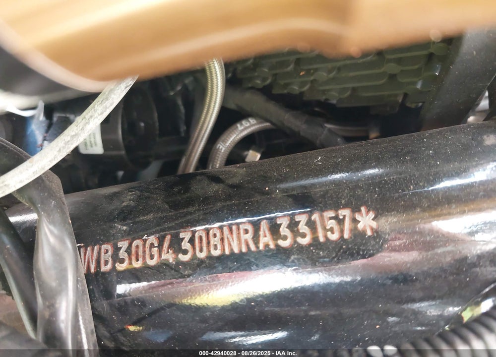 2022 BMW G310 R VIN: WB30G4308NRA33157