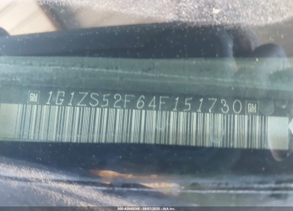 2004 CHEVROLET MALIBU VIN: 1G1ZS52F64F151730