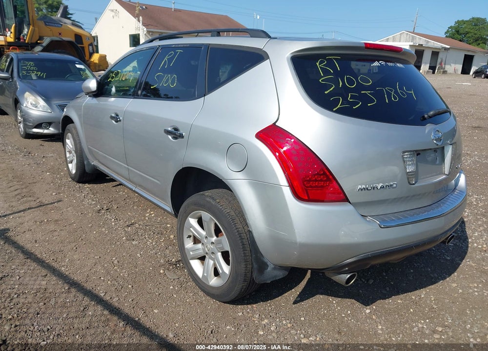 2007 NISSAN MURANO VIN: JN8AZ08W77W623243
