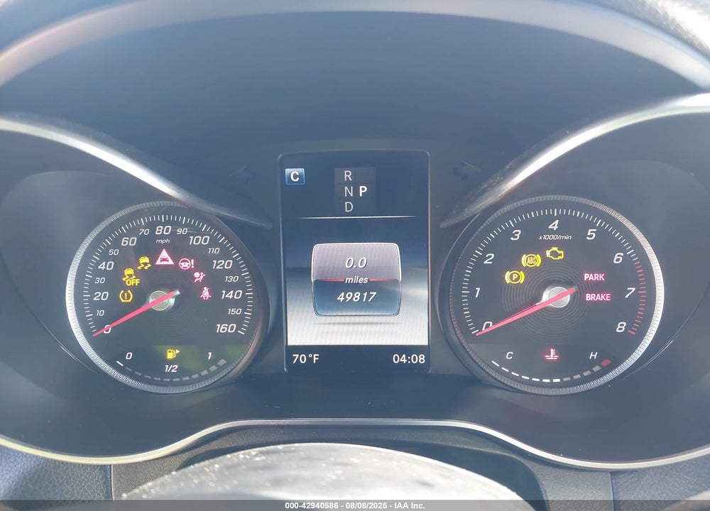 2019 MERCEDES-BENZ GLC CLASS VIN: WDC0G4KB9KV193959