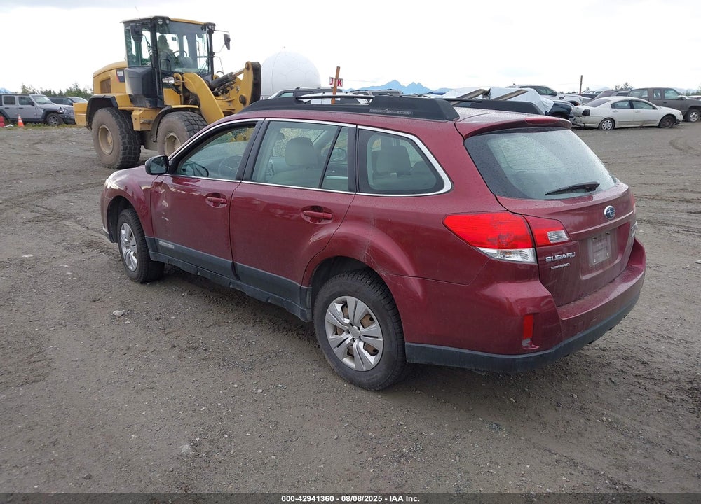 2011 SUBARU OUTBACK 2.5I VIN: 4S4BRBAC3B3370052