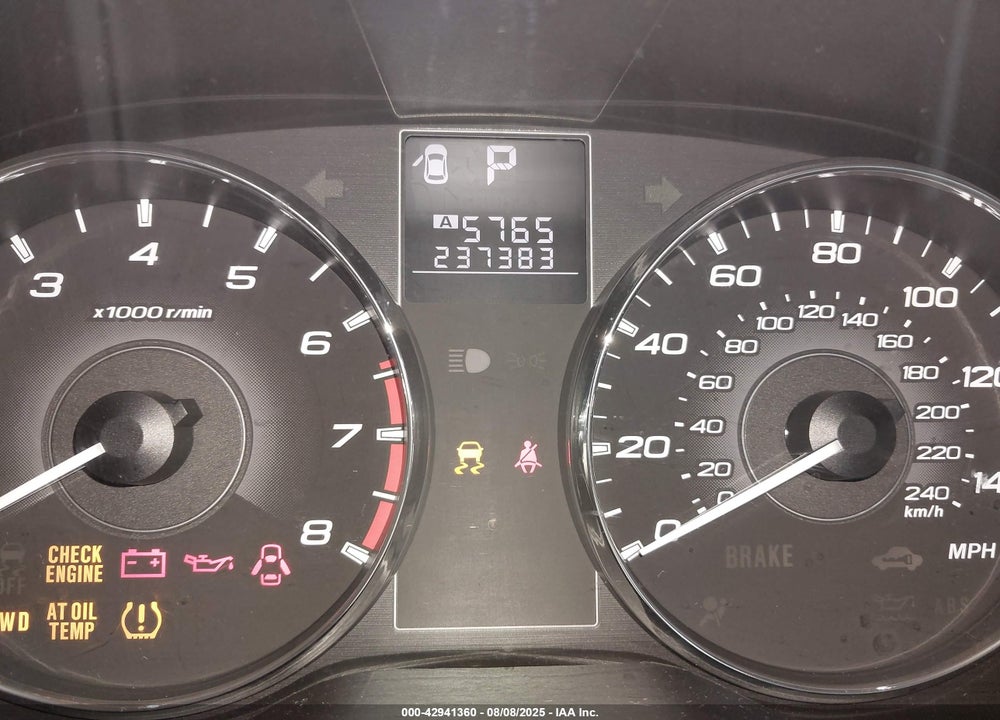 2011 SUBARU OUTBACK 2.5I VIN: 4S4BRBAC3B3370052