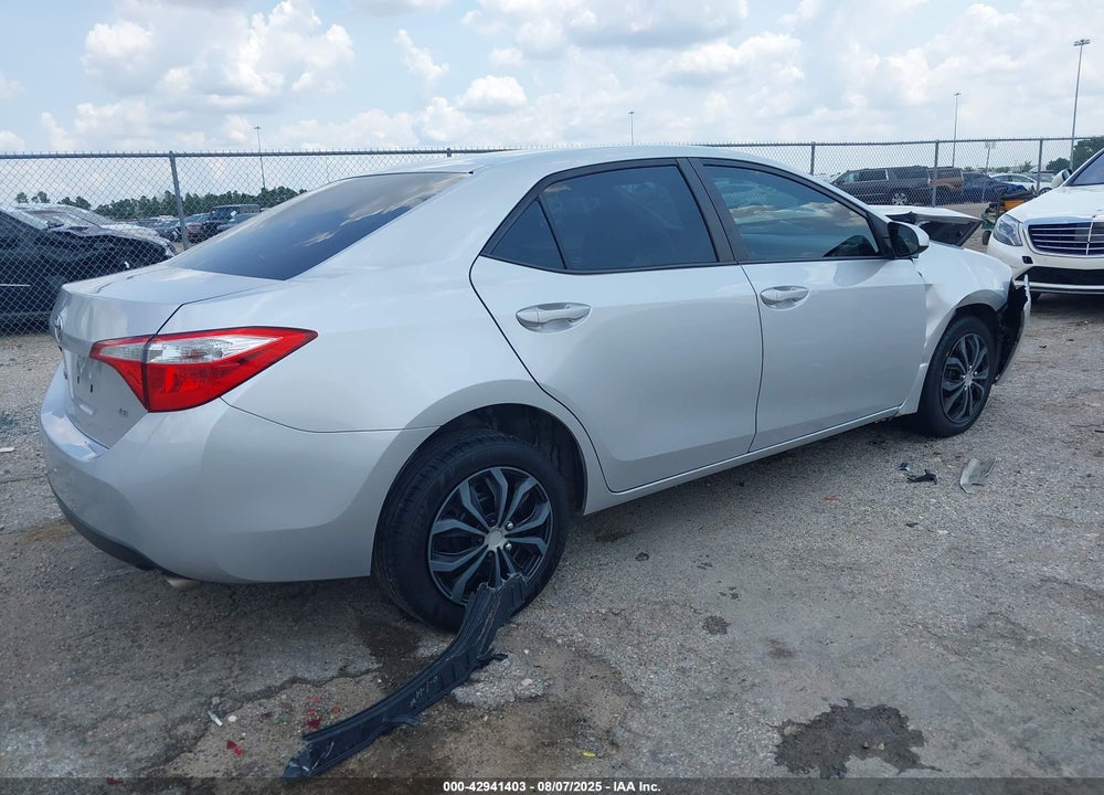 2016 TOYOTA COROLLA VIN: 5YFBURHE1GP439239