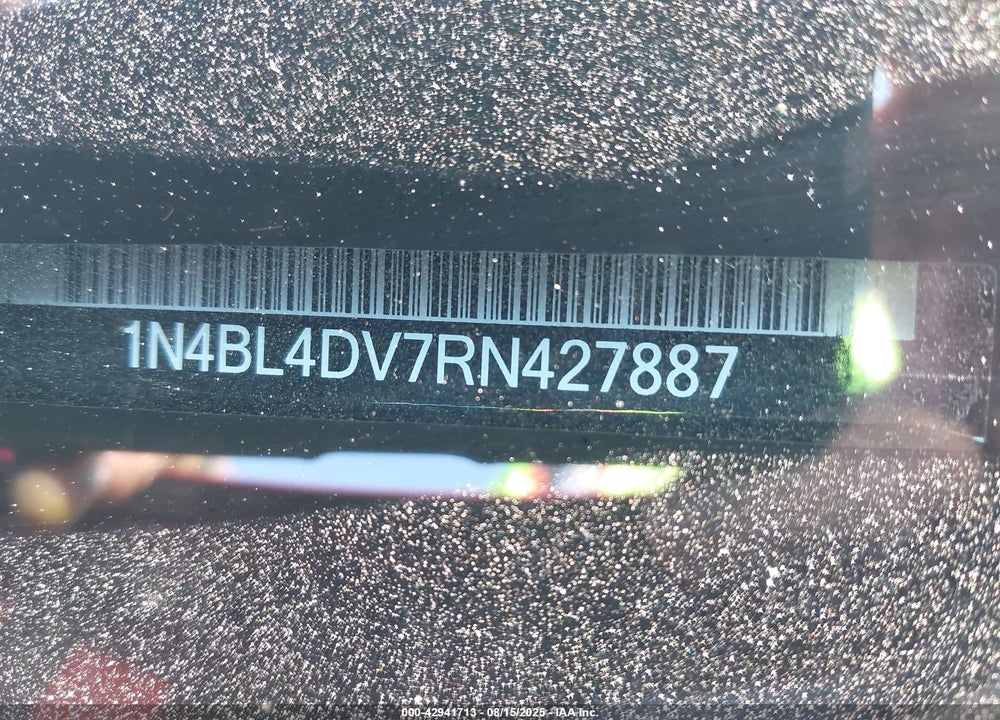 2024 NISSAN ALTIMA VIN: 1N4BL4DV7RN427887
