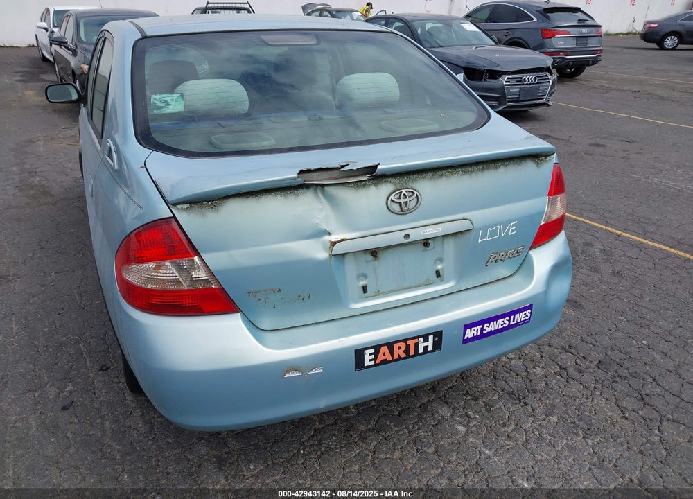 2001 TOYOTA PRIUS VIN: JT2BK12UX10014376