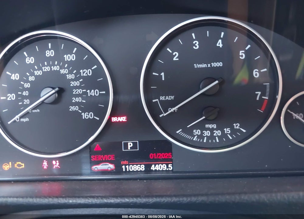 2012 BMW 3 SERIES VIN: WBA3A5C57CF343577