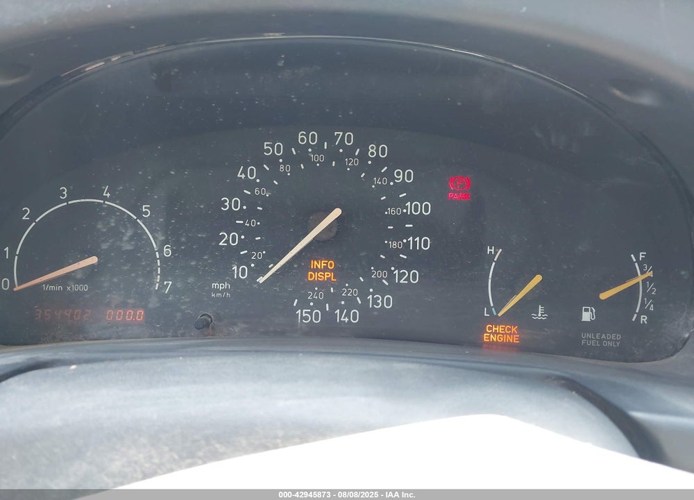 1997 SAAB 900 S VIN: YS3DD55B5V2025722