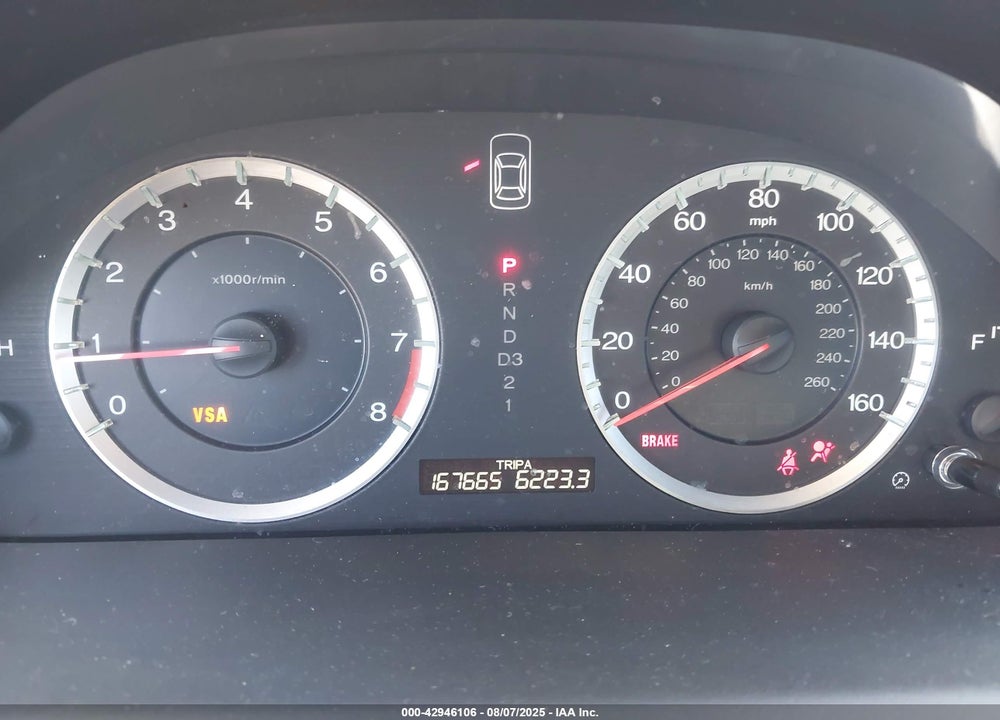 2009 HONDA ACCORD 2.4 EX VIN: 1HGCS12769A017692