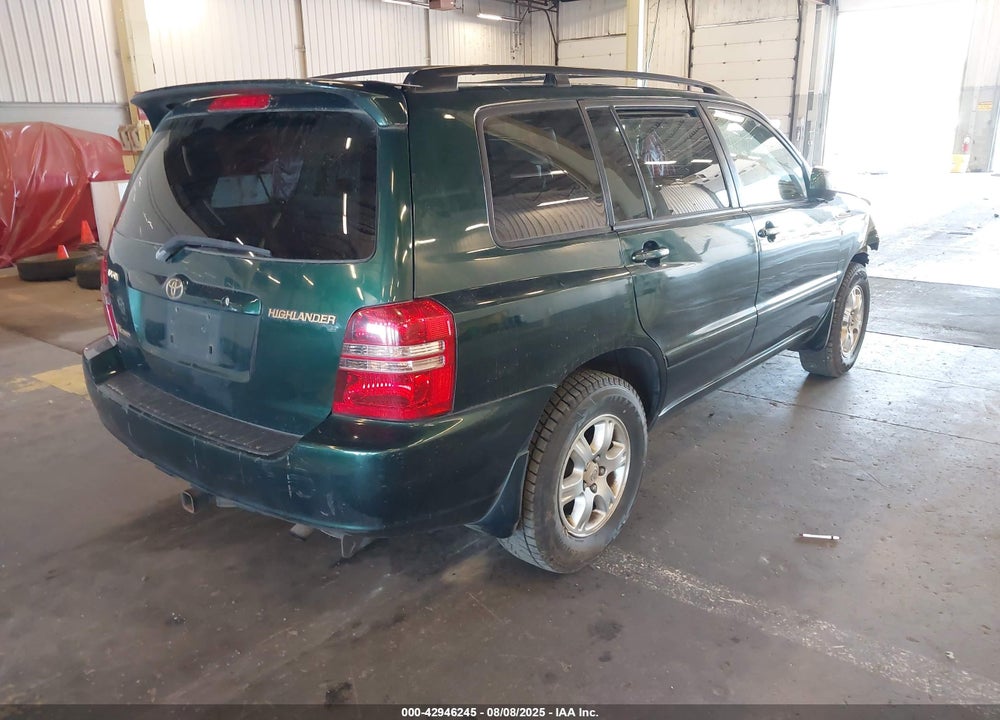 2001 TOYOTA HIGHLANDER V6 VIN: JTEHF21A410039000