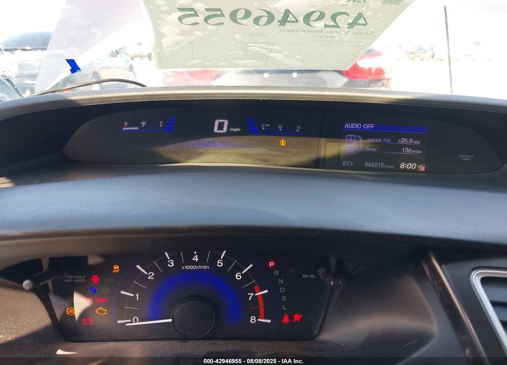 2015 HONDA CIVIC VIN: 19XFB2F84FE091173