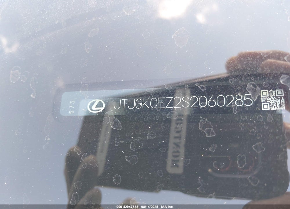 2025 LEXUS NX 350H PREMIUM VIN: JTJGKCEZ2S2060285