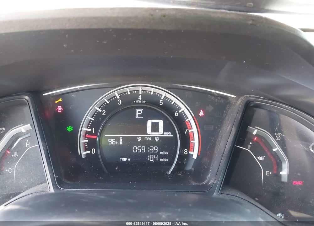 2017 HONDA CIVIC VIN: SHHFK7H48HU231261