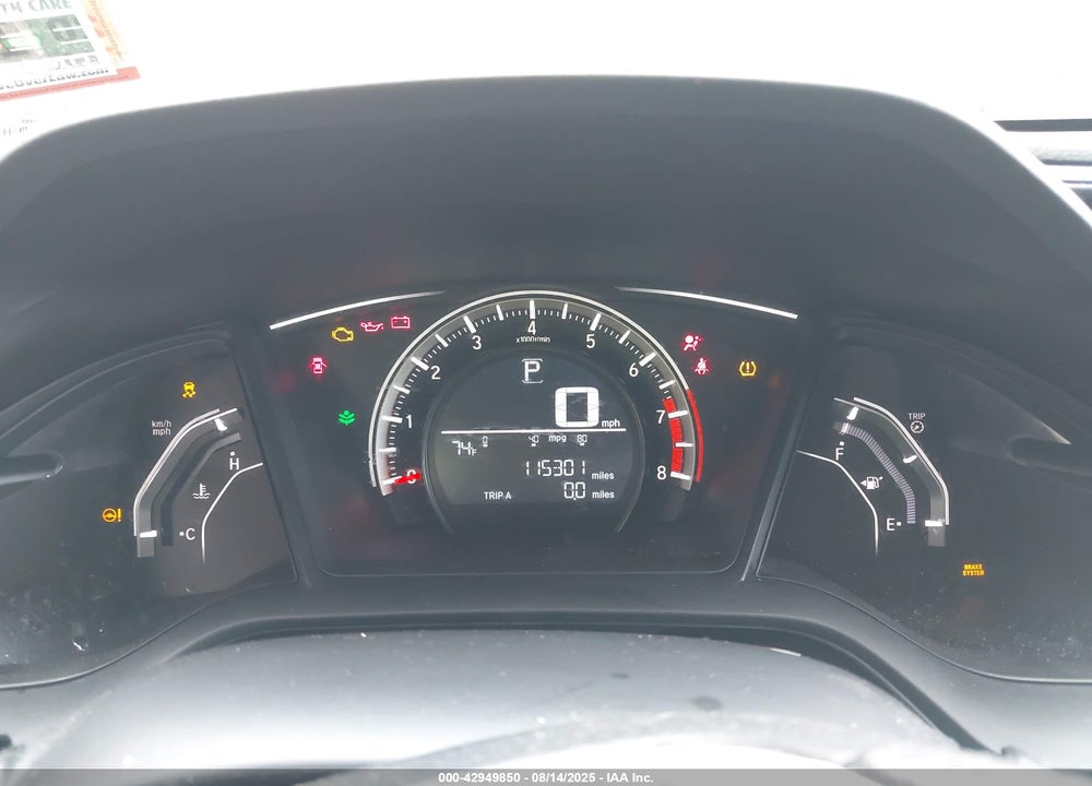 2016 HONDA CIVIC VIN: 19XFC2F56GE248383