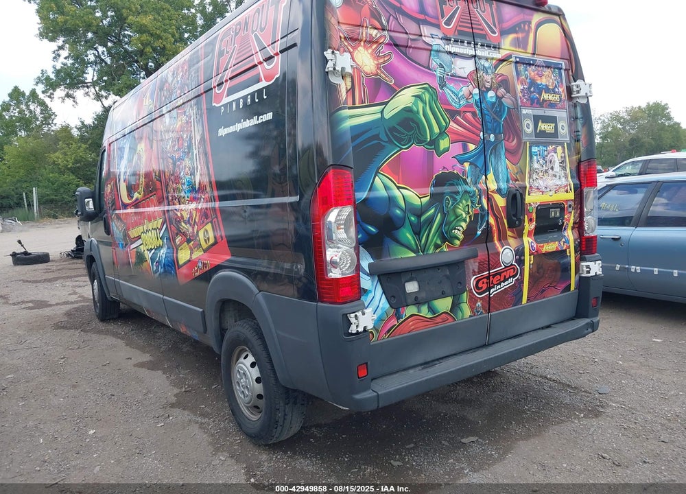 2017 RAM PROMASTER 2500 HIGH ROOF 159 WB VIN: 3C6TRVDGXHE547455
