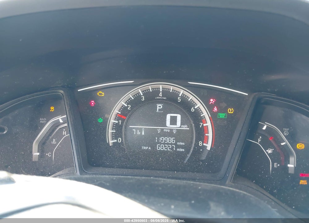 2017 HONDA CIVIC LX VIN: 19XFC2F51HE208682