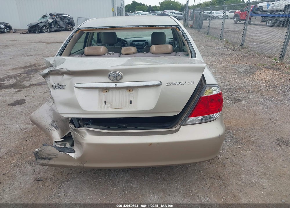 2005 TOYOTA CAMRY LE VIN: 4T1BE32K25U081248