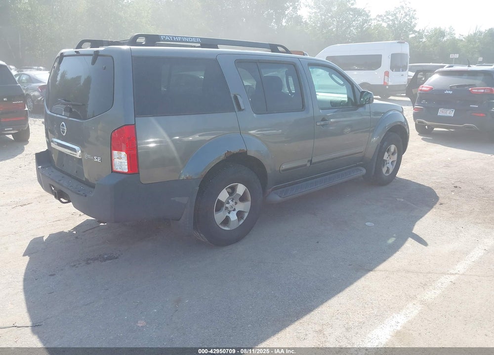 2007 NISSAN PATHFINDER SE VIN: 5N1AR18W47C635512
