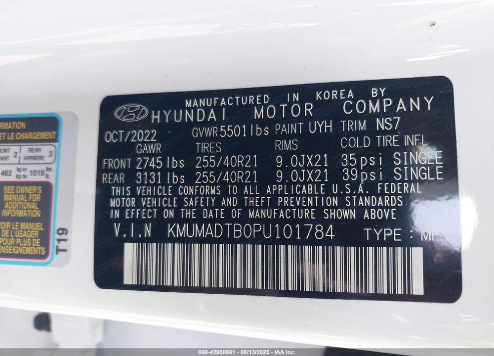 2023 GENESIS GV70 VIN: KMUMADTB0PU101784