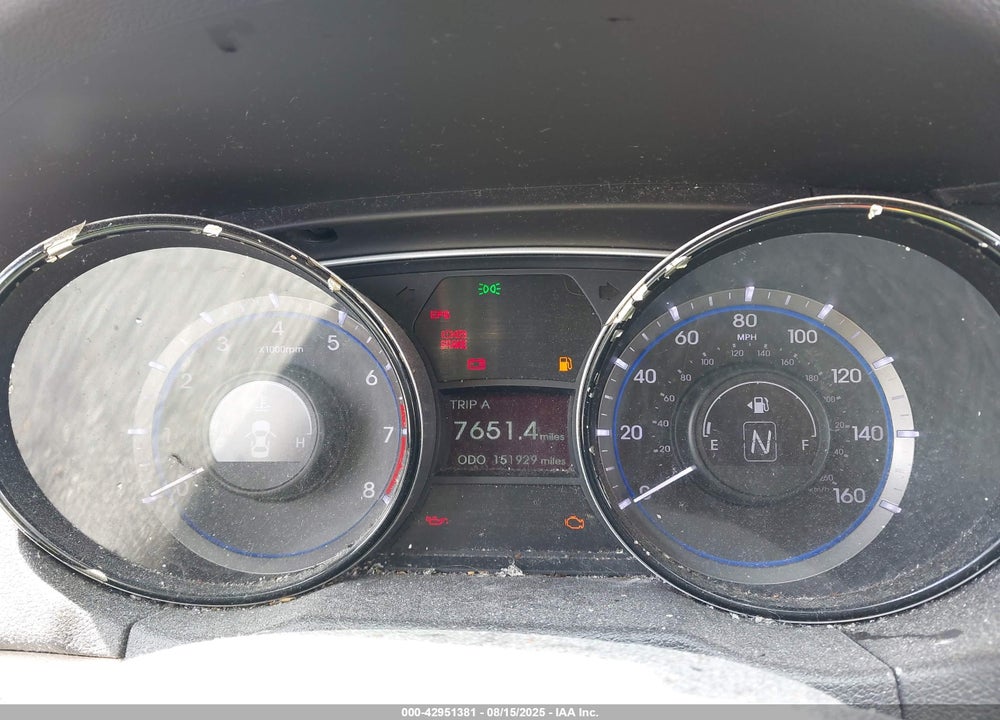 2013 HYUNDAI SONATA VIN: 5NPEB4AC4DH653035