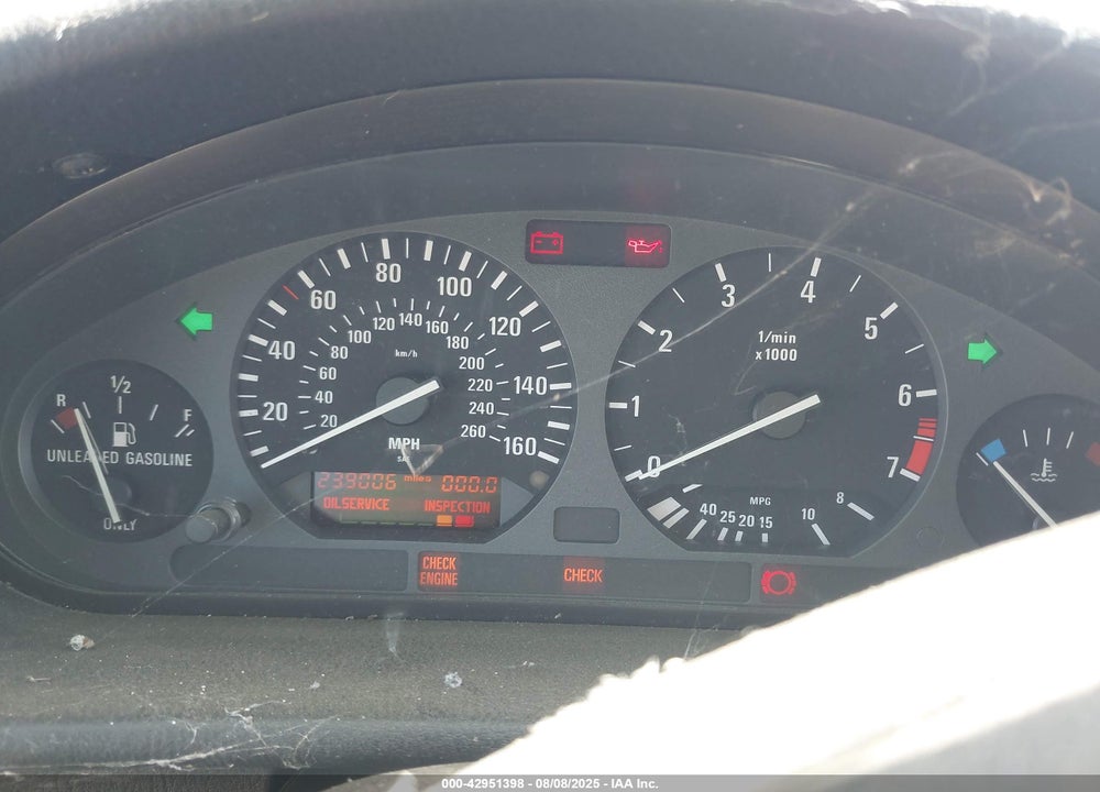 1995 BMW 325 IC AUTOMATIC VIN: WBABJ6327SJD42144