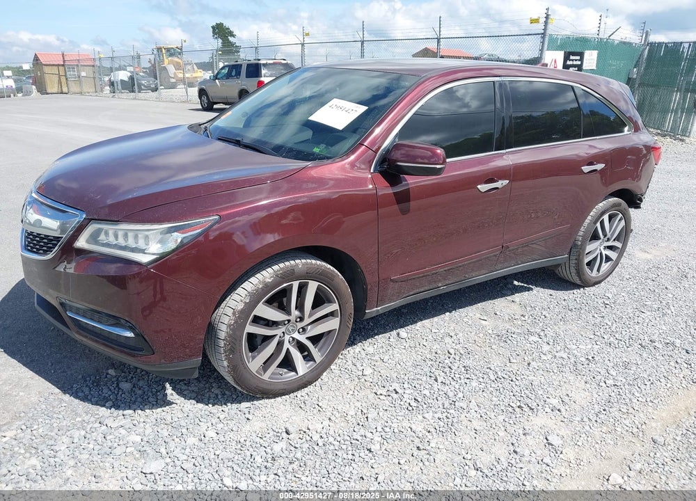 2014 ACURA MDX VIN: 5FRYD4H29EB030187