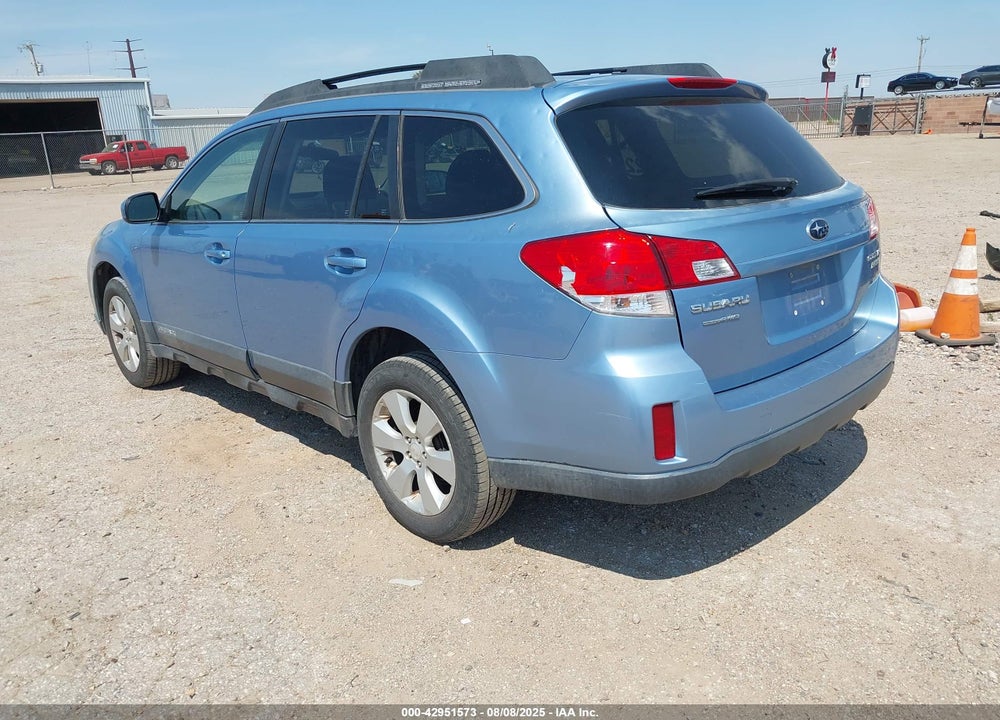 2011 SUBARU OUTBACK 2.5I PREMIUM VIN: 4S4BRBCC9B3319815