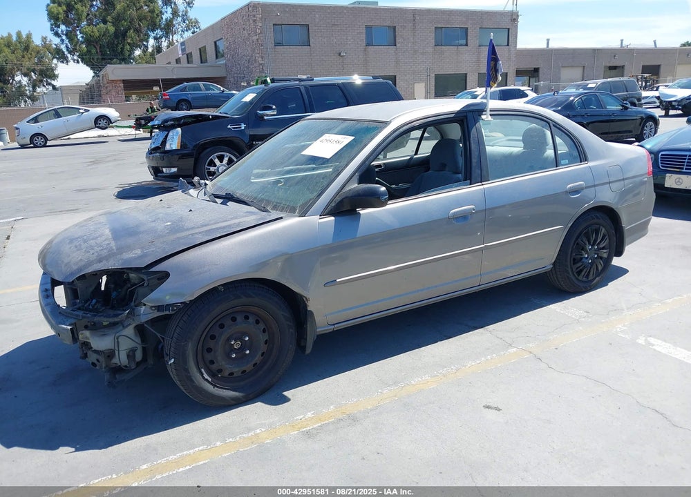 2005 HONDA CIVIC LX VIN: 2HGES16555H592394