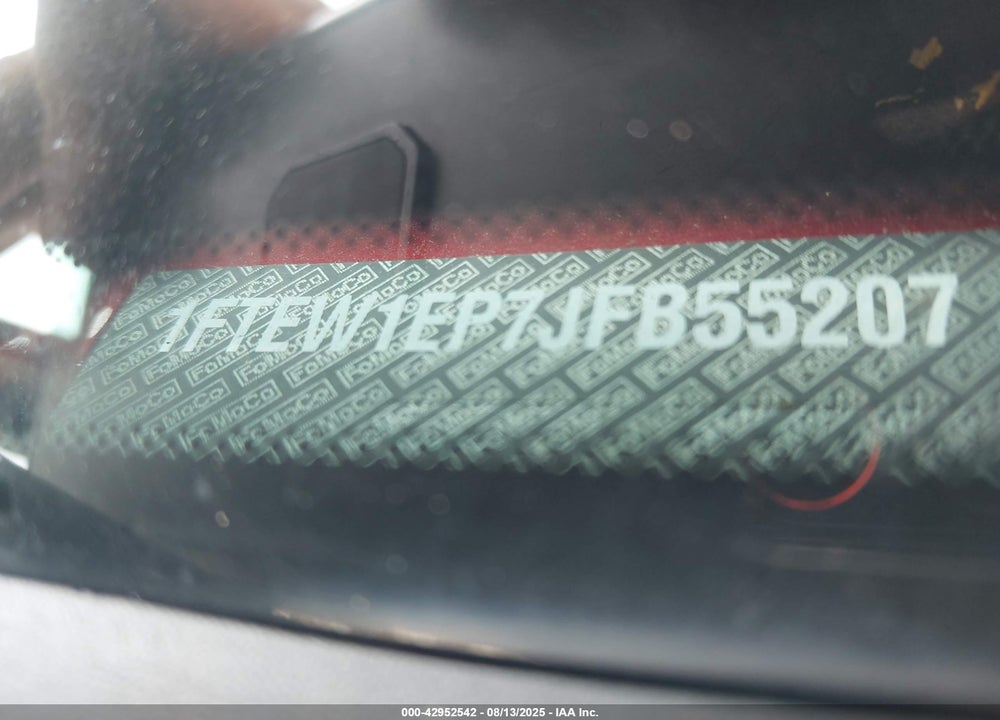 2018 FORD F-150 XLT VIN: 1FTEW1EP7JFB55207